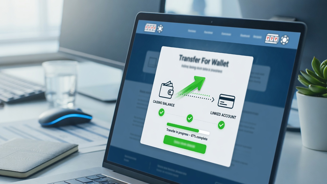 Processo de saque em cassinos online